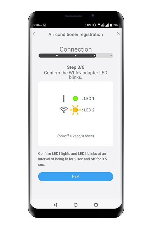 Press the WPS button on the WLAN router that you are connecting to.